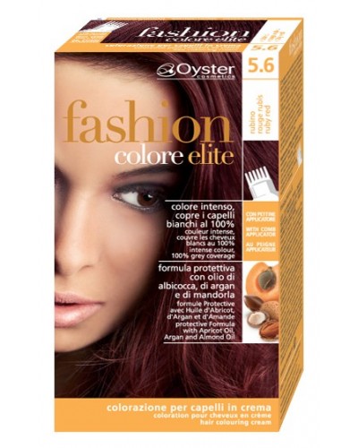 Tinta pronta Oyster kit fashion color elite crema colorante per capelli 50ml e emulsione attiva 50ml